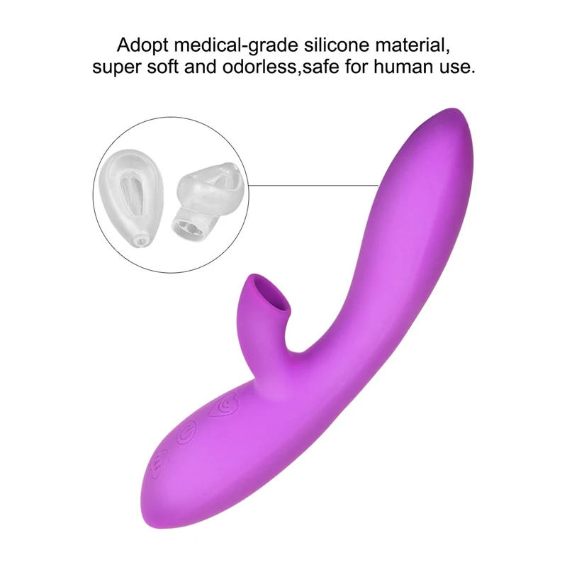 Female Nipple Vibator Clitoris Sucker Vibrator Powerful 2in1 Rabbit Vibrator USB Charge Clit Sucker Sex Toys For Women X701