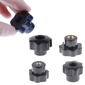 

M6/M4/M5/M8 Plastic Carbon Steel Galvanization Male Thread Star Shaped Head Clamping Nuts Knob For Industry Equipment Hot sale