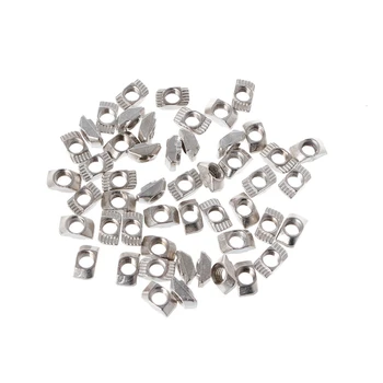 

50Pcs3D Printer M3 M4 M5 T Type Nut Fastener Connector For 2020 Profile For EU