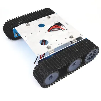

DIY Aluminium Alloy Tank Robot Caterpillar Vehicle Platform Chassis Assembly Kit For Arduino For Children Educational Toys Gift