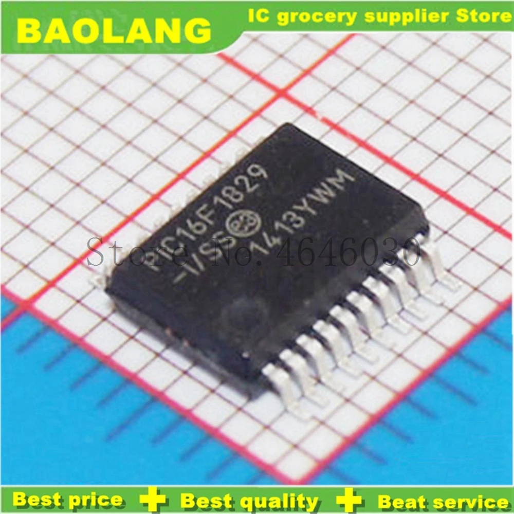 1 шт./лот PIC16F1829 PIC16F1829-I/SS SSOP-20 в наличии на складе