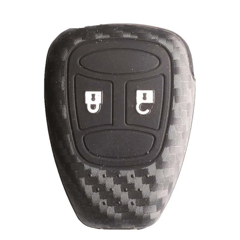 Jingyuqin, 2 кнопки, карбоновый чехол для ключей Chrysler 300 PT Cruiser Sebring Dodge caliber Nitro Jeep Compass Liberty, пульт дистанционного управления Fob - Название цвета: 3 Buttons