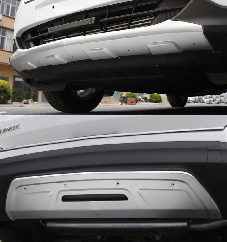 Для Chevrolet EQUINOX, Защита бампера Защитная Противоударная пластина высокое качество нержавеющая сталь передние+ задние автомобильные аксессуары