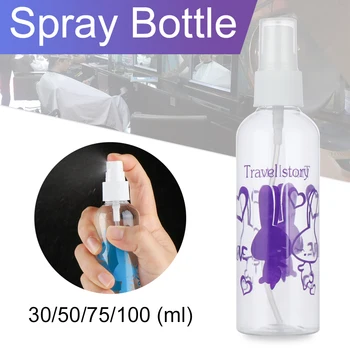 

1 PC Cartoon Printed Spray Bottle Refillable Travel Bottles Transparent Plastic Bottle Portable Round Spray Bottle Makeup Tools