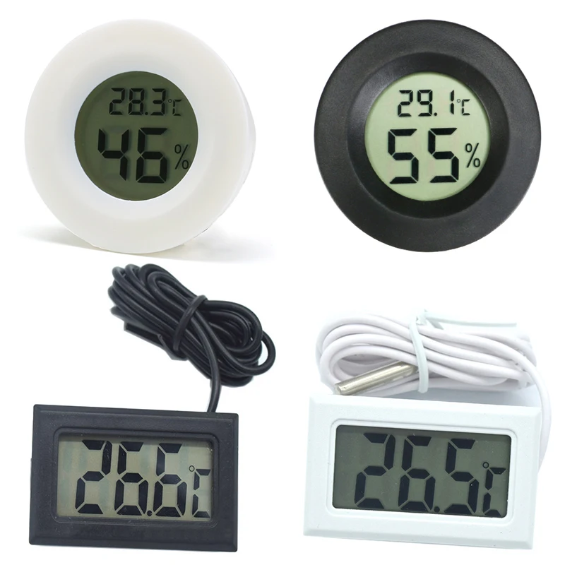 High Accurately Digital Thermometer Hygrometer Meter For Reptile Turtle Terrarium Aquarium Tank Accessories Temperature Humidity