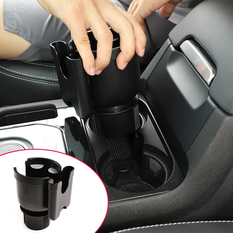 

General Motors Car Drinking Bottle Holder 2 In 1 Multifunctional Mobile Phone Rack ABS Car Decoration Storage Box