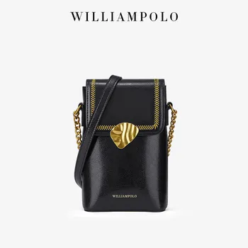 

WilliamPolo 2020 Women Brand Cell Phone Wallet Card Holders Wallet Handbag Purse Clutch Messenger Bag Girls Mini Shoulder Bag