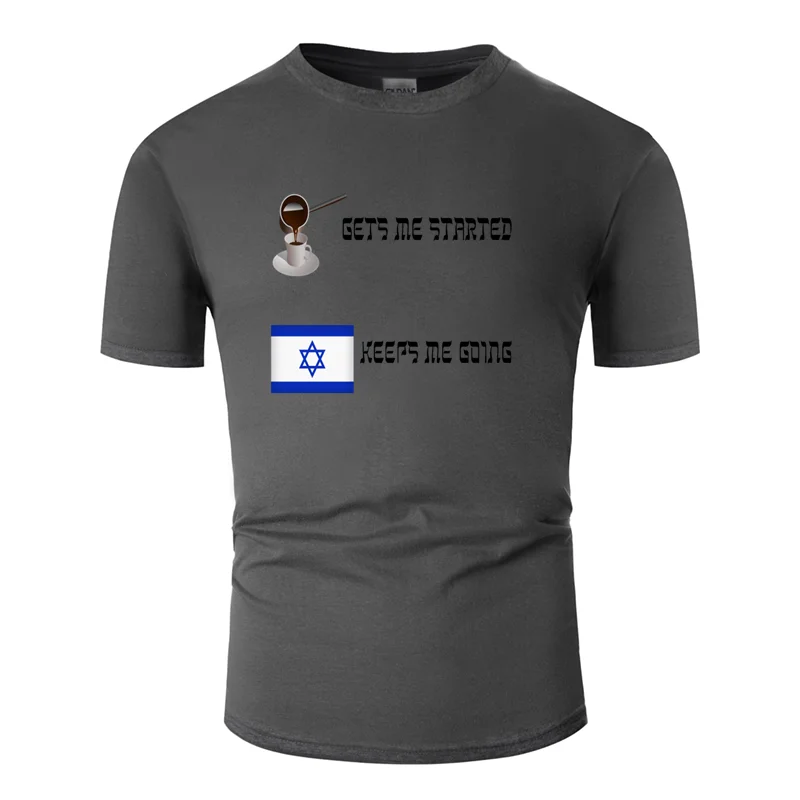 Графическая футболка с надписью «Better love for israel and coffee» для мужчин, коллекция года, летняя мужская футболка для отдыха с защитой от морщин, размер S-5xl, топ, футболка