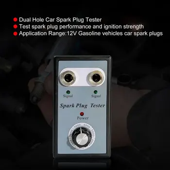 

Dual Hole Car Spark Plug Tester Ignition Plug System Analyzer Diagnostic Coil Engine In Line Auto Diagnostic Test Tool