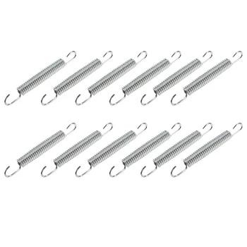 

10 Pcs Pull Crack Resistant Tool Replacement Multipurpose Double Hook Stretchable Trampoline Spring Heavy Duty Anti Rust Outdoor