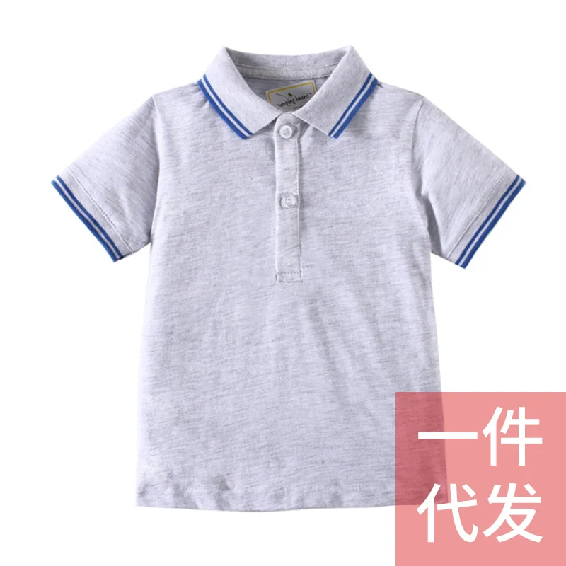 

2019 New Style Childrenswear Wholesale Male Baby Solid Color CHILDREN'S Short-sleeved T-SHIRT Manufacturers Direct Selling