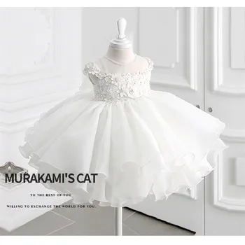 

Baby Girls Dress Lace Princess For 1st Birthday Party Wedding Gown Dresses Kids Dress Costume Infant Tutu Toddler Dress Vestido