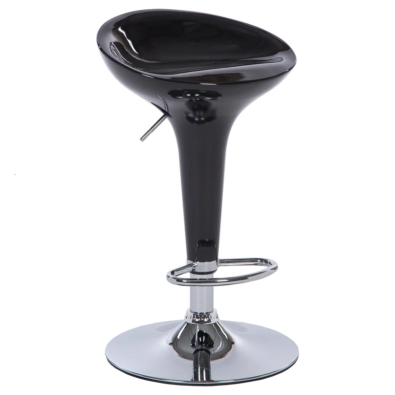 

Lifting Swivel Bar Counter Chair with Footrest Simple Ergonomic Rotating Adjustable Height Bar Stool Stainless Steel Stent