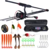 Sougayilang Portable Fishing Rod Set Carbon Fishing Rod and 13+1BB Spinning Fishing Reel and Line Bag Fishing Accessories ► Photo 2/6