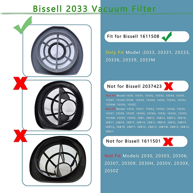 2033 Vacuum Filter Replacement 