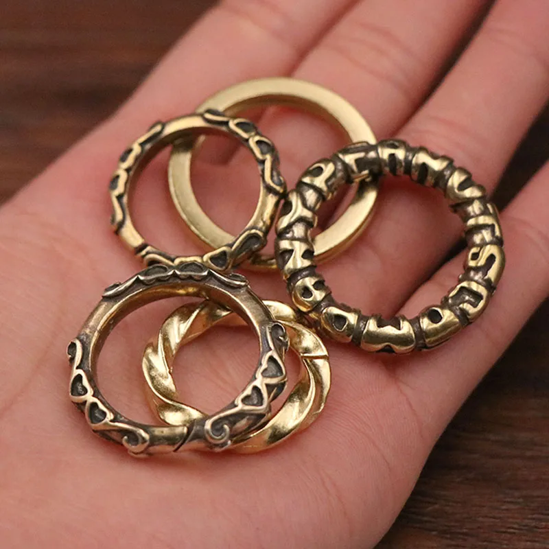 brass rings keychain (6)