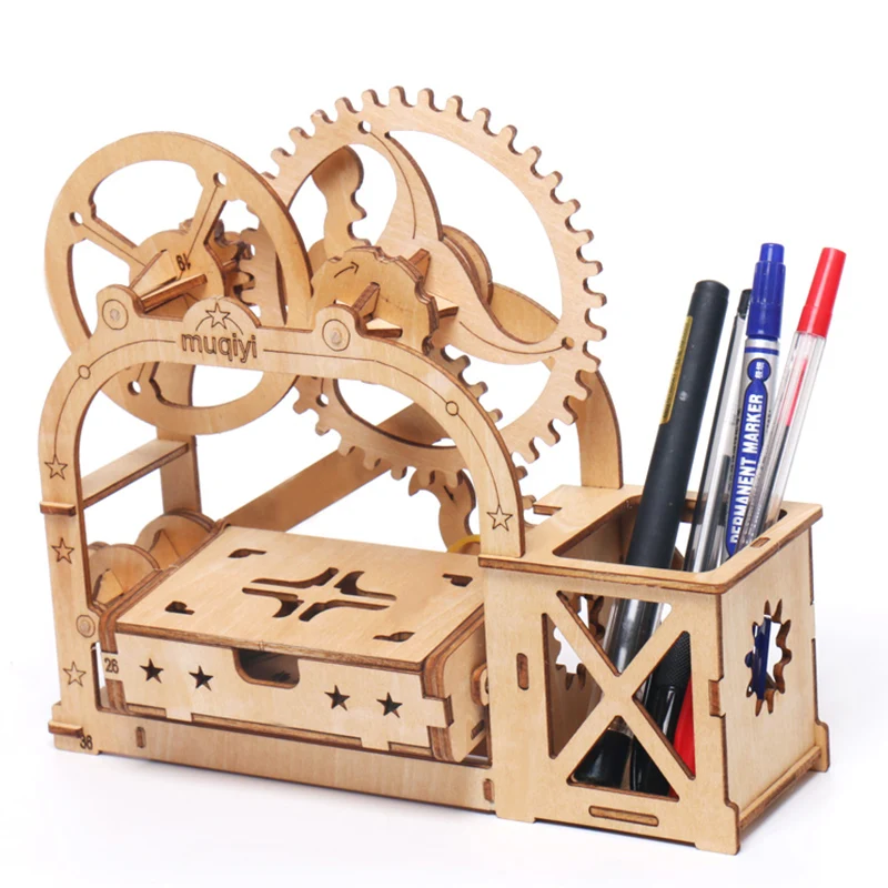 

3D Wooden Puzzle Game Gift&Penholder&Storage Box for Children Kid Friend Model Building Kits Popular Toy Wooden toys for kid