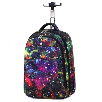 

Kids Multifunction Trolley Shoulder Travel Bags brand fashion Rolling Luggage Boys Business Suitcase Wheels 18 inch Girls Valise