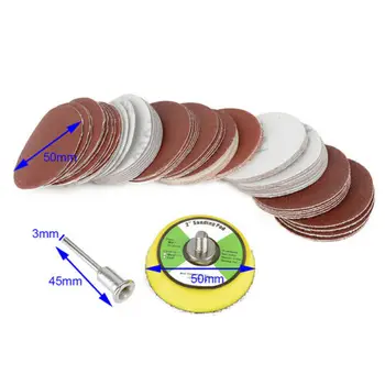 

60pcs Set Sanding Disc Hook And Loop Fine Polishing Sandpaper Sander Backing Pad