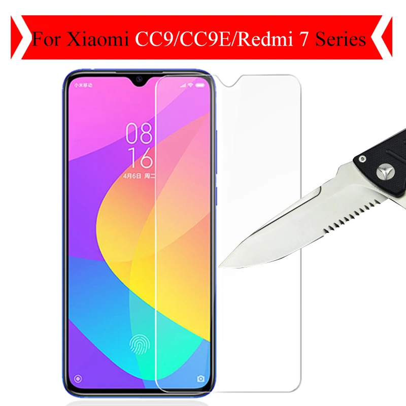

Protective Glass For Xiaomi Mi CC9 CC9e A3 Lite Screen Protector Redmi 7 Pro Front Tempered Glass Xaomi C A 9 3lite Micc9 Film