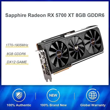 

Sapphire RX 5700XT 8G D6 OC 1770-1905MHz/ 14 Gbps 8GB/256bit GDDR6 DX12/GDDR6 Gaming Graphics Card For Powerful Desktop Computer
