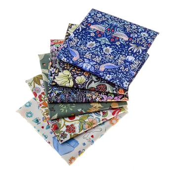 

A pack of six printed high-quality fabrics handmade DIY 100% cotton children's fabric printed stitched floral patchwork