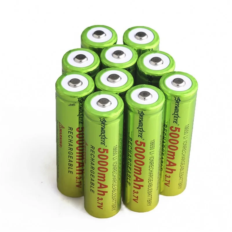 

100% brand new origina l18650 3.7 v 5000mah 18650 lithium rechargeable battery for flashlight battery