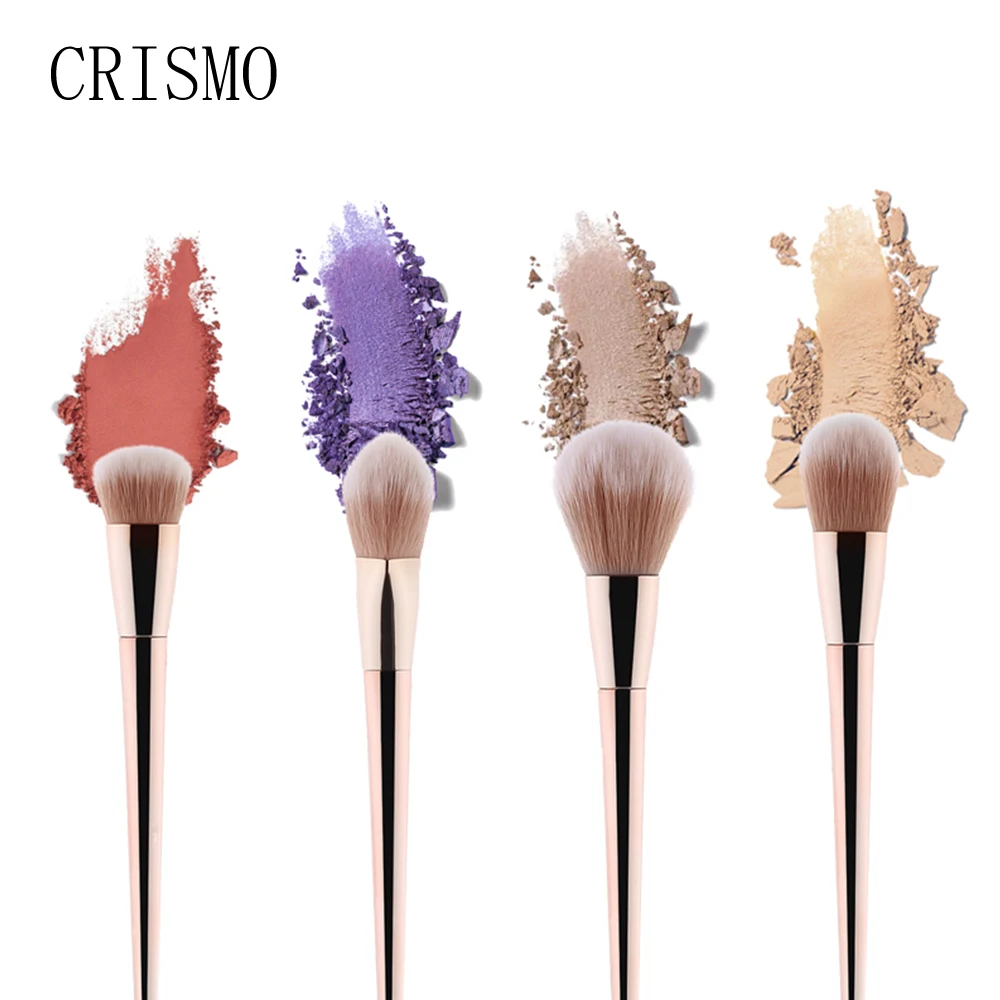 CRISMO 7Pcs Rose Gold Makeup Brushes Set Cosmetic Face Foundation Power Eyeshadow Blush Make Up Brush 1 CRISMO 7Pcs Rose Gold Makeup Brushes Set Cosmetic Face Foundation Power Eyeshadow Blush Make Up Brush 2
