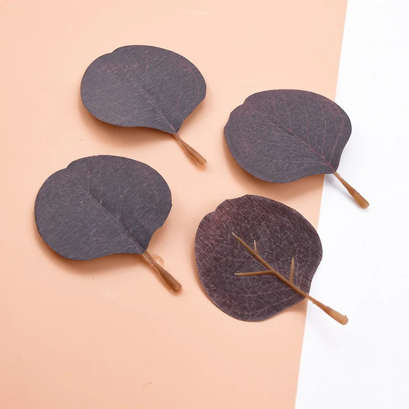 30pcs Silk leaf artificial plants scrapbooking home decor wedding bridal accessories clearance christmas Leaves diy gifts box - Цвет: 6