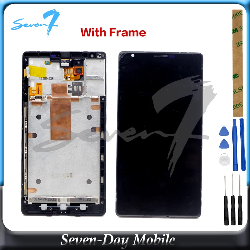 

AAA Quality Tested LCD For Nokia Lumia 1520 LCD Display and Touch Screen Digitizer Assembly With Frame