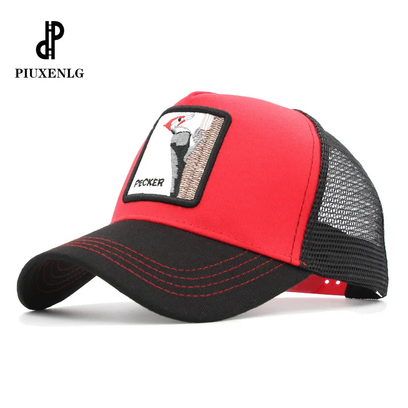 Модная сетчатая бейсбольная Кепка унисекс милые колпачки для животных женская и