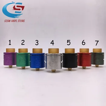 

Newest CSMNT RDA Atomizer 24mm Diameter Vape Tank thc rda Peek Insulator Adjustable Airflow Control Fit 510 Mech Box Mods