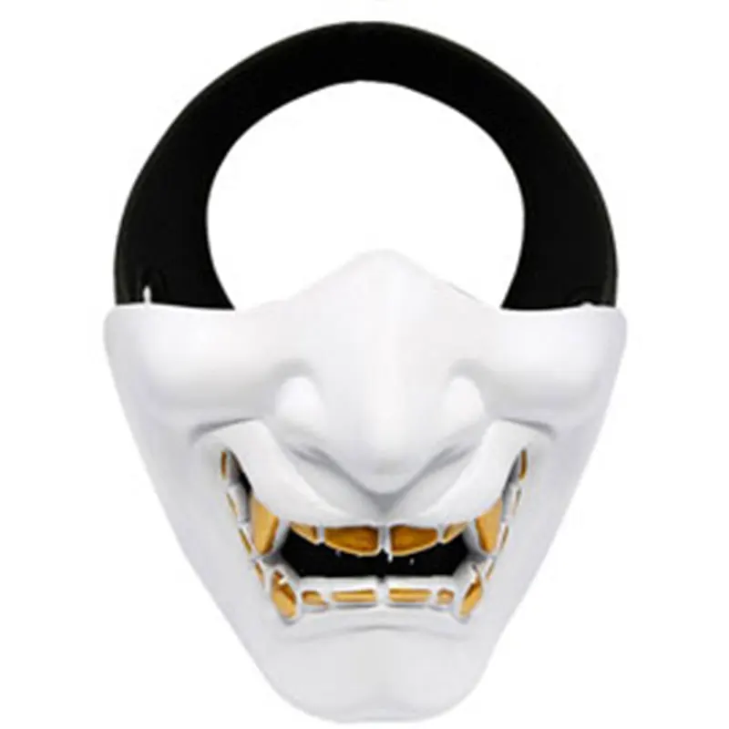 

Open Face Vintage Motorcycle Moto Retro Helmet Halloween Horror Skull Mask
