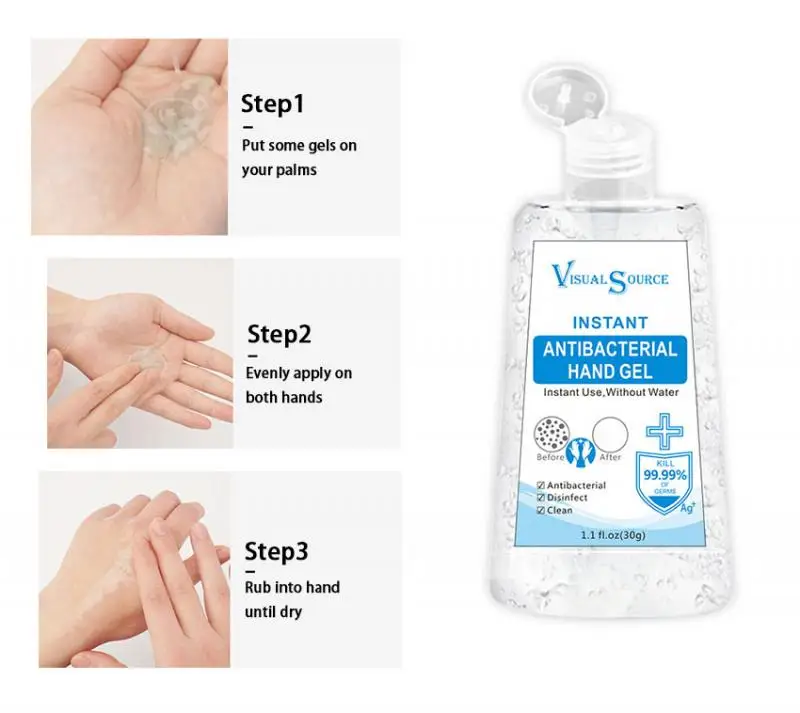 10pcs Antibacterial Hand Sanitizer Gel Active Nano Silver Ion Safely Cleaning Disinfection Gel Quick-dry No Water Required 30g 10pcs Antibacterial Hand Sanitizer Gel Active Nano Silver Ion Safely Cleaning Disinfection Gel Quick-dry No Water Required 30g