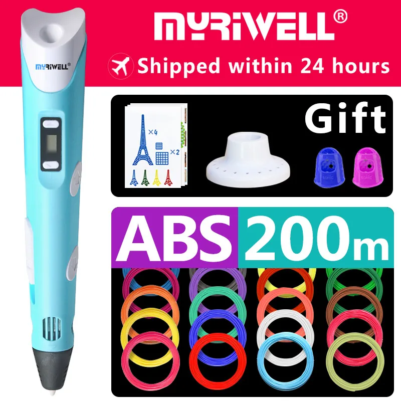 Myriwell 3d Ручка ручки 1 75 мм ABS/PLA нити модель новогодний подарок волшебная ручка