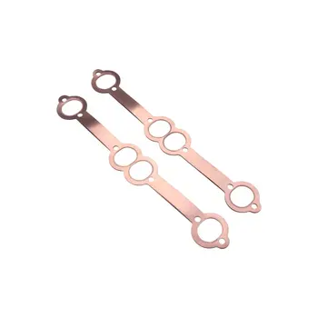 

FOR SBC Oval Port 1.8 x 1.5 in Coppers Header Exhaust Gaskets Reusable Fits all for Chevy SB 283-327-350-383-400 Engines