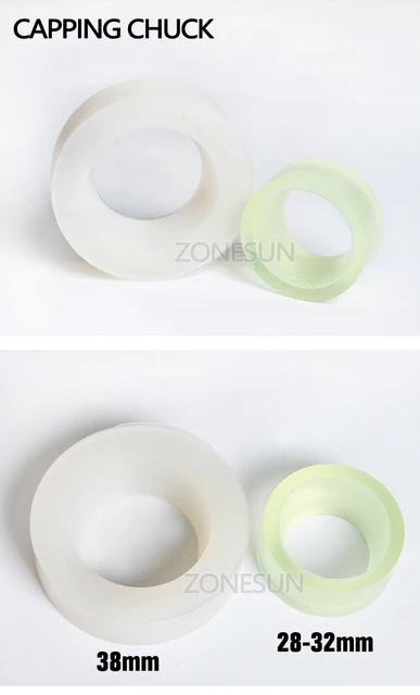 ZONESUN Capping Machine Chuck Rubber Mat for Capper 28-32mm 38mm