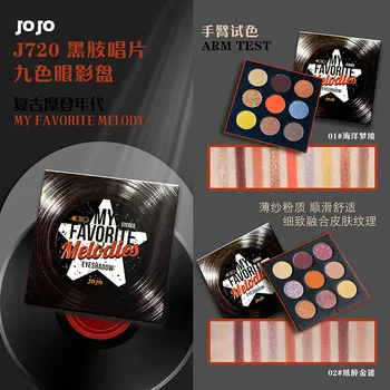 

JOJO Eye Shadow Palette Long-lasting Mineral Pressed Powder Shimmer Glitter Kit Shiny Pigment Smoky Matte Eyeshadow Makeup