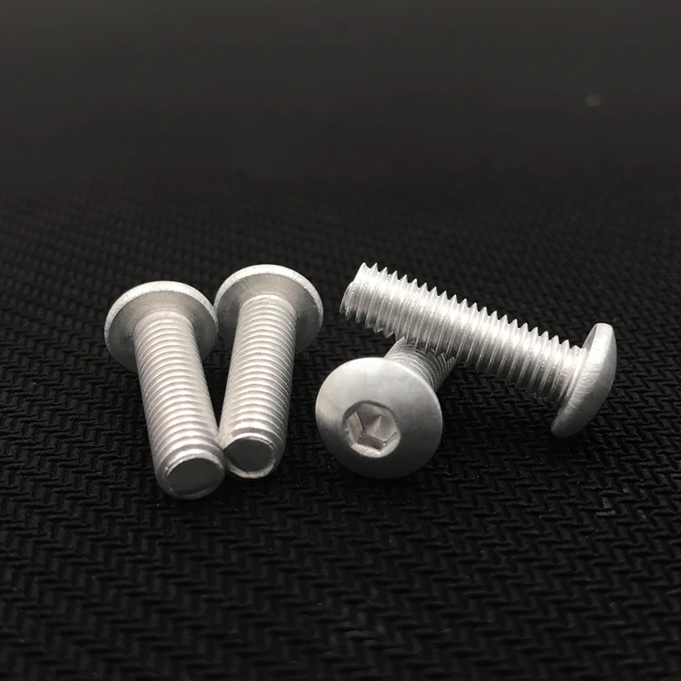 10pcs M6 Allen pan head screws hexagon socket round headel screw mechanical bolts aluminum alloy bolt 8mm-45mm long