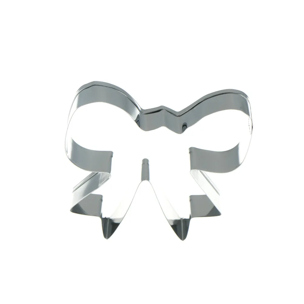 

Kitchen Bakeware Cookie Cutter Stainless Steel Bow Mold Cookie Cutter Biscuit Cutter Fondant Press Confectioner Set Stamp Mold