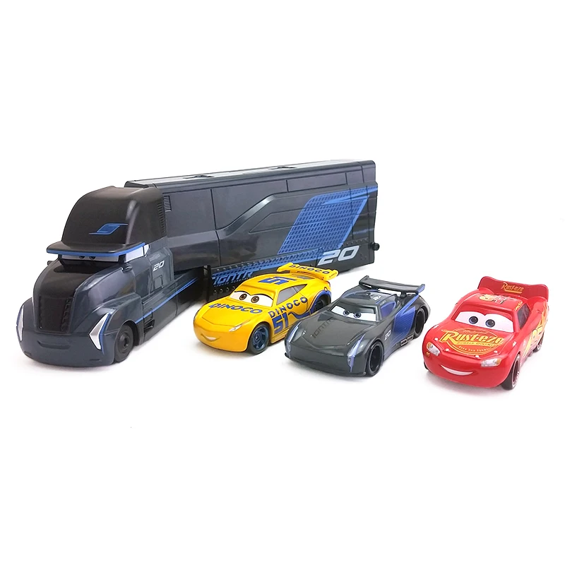 Disney Pixar Cars 3 Jackson Storm& Hauler& McQueen& Cruz Ramirez 1:55 литая под давлением игрушечная машина из сплава модель Свободный подарок