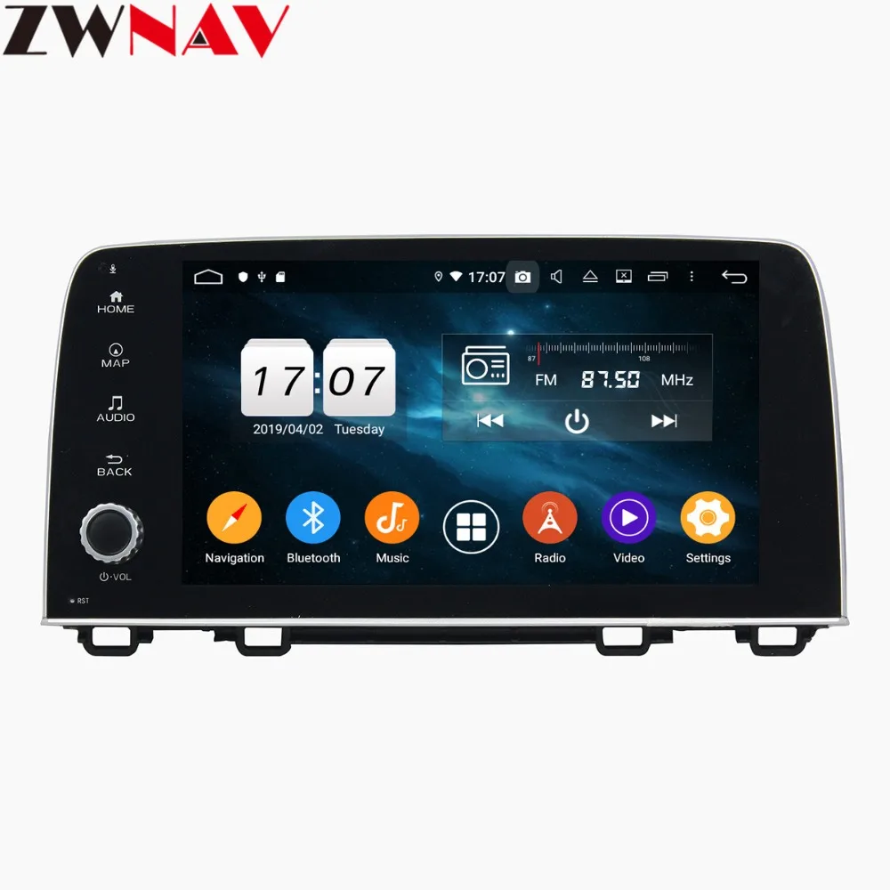 Android 9 4+ 64G DSP автомобильный dvd-плеер gps навигация для HONDA CRV головное устройство мультимедийный плеер магнитофон