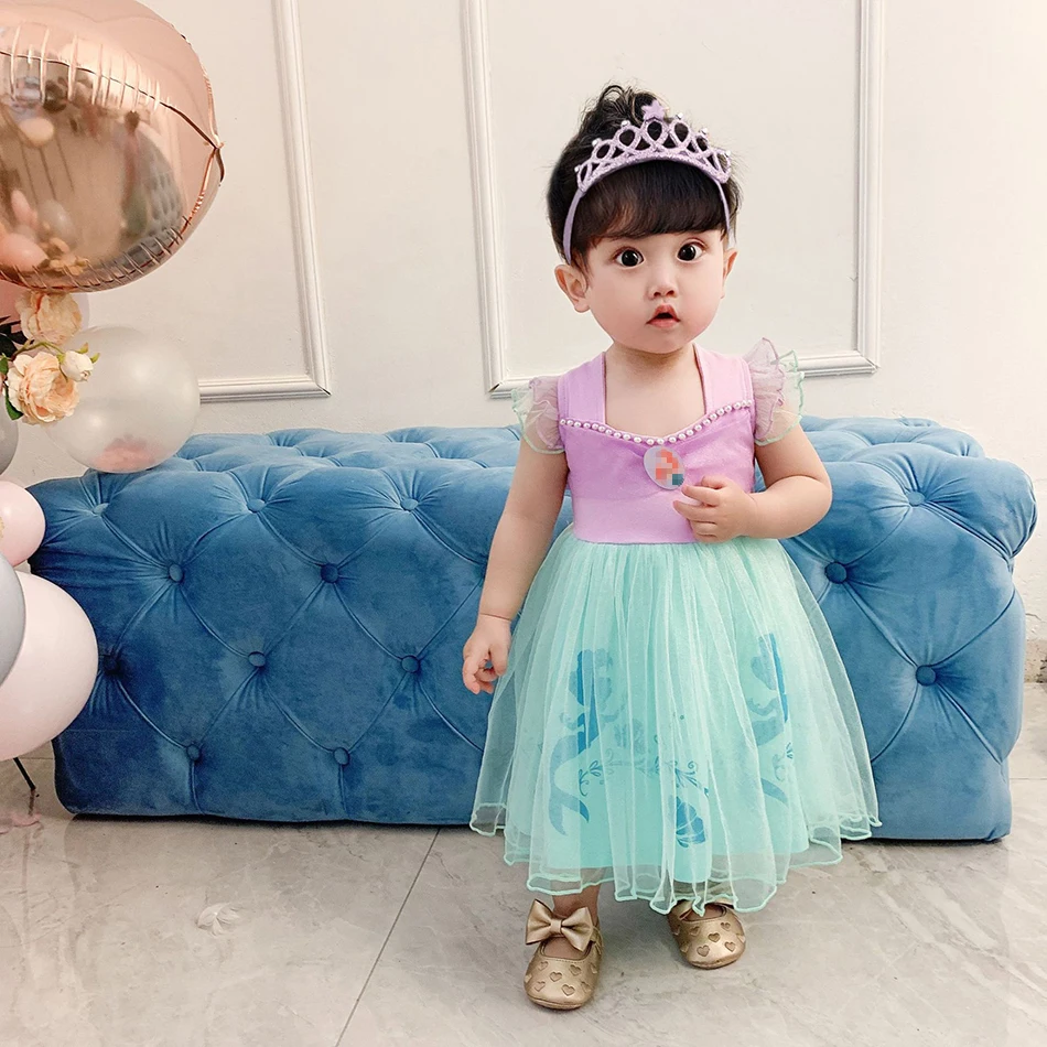 Baby Girls Princess Dress Fancy Costume Toddler Cosplay Arier Snow White Elsa Dress Infant Alice Gowns Girl Birthday vestidos boutique baby dresses