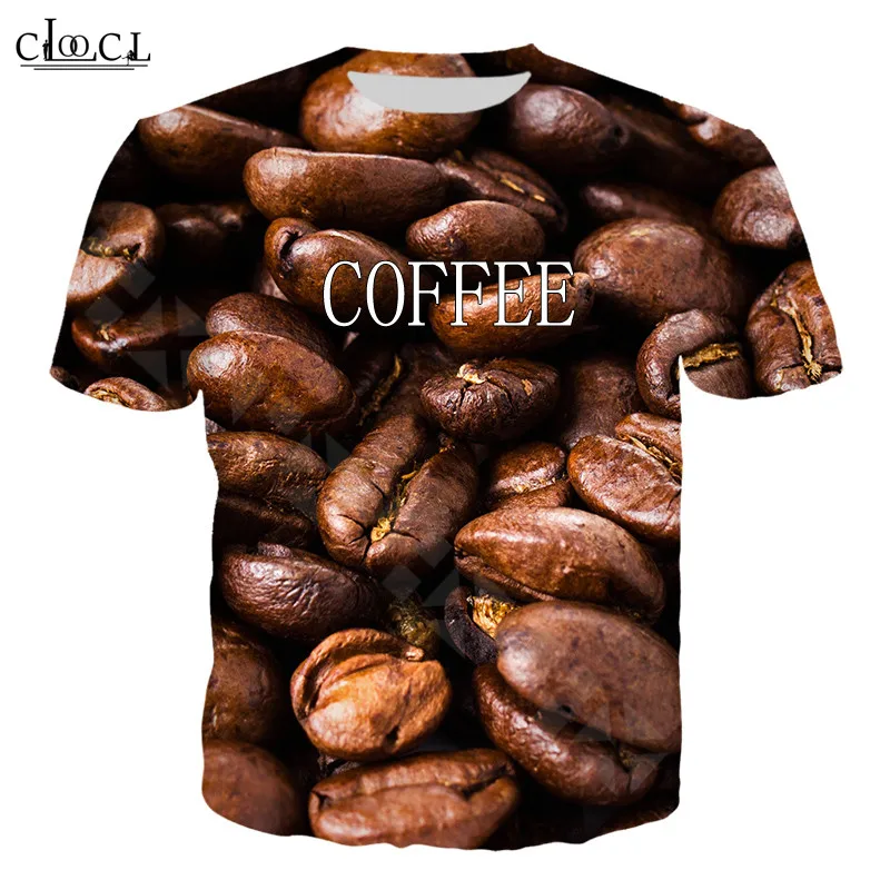 3D Fashion T Shirts Coffee Beans Printed Short Seelve T-Shirt Women Men Harajuku Hip Hop Streetwear Design Tshirt Tee Unisex Top (3)