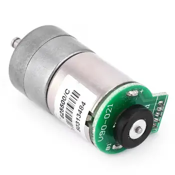 

DC 6-12V 32-64RPM 1:110 Reduction Ratio Full Metal Gear Motor with Encoder 50mA Small Volume