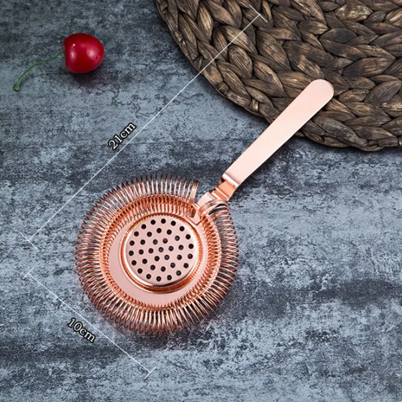 Stainless Steel Sprung Bar Cocktail Strainer Ice Strainer Bartending Special Bar Tool Wine Ice Strainer Bar Percolator For Bar
