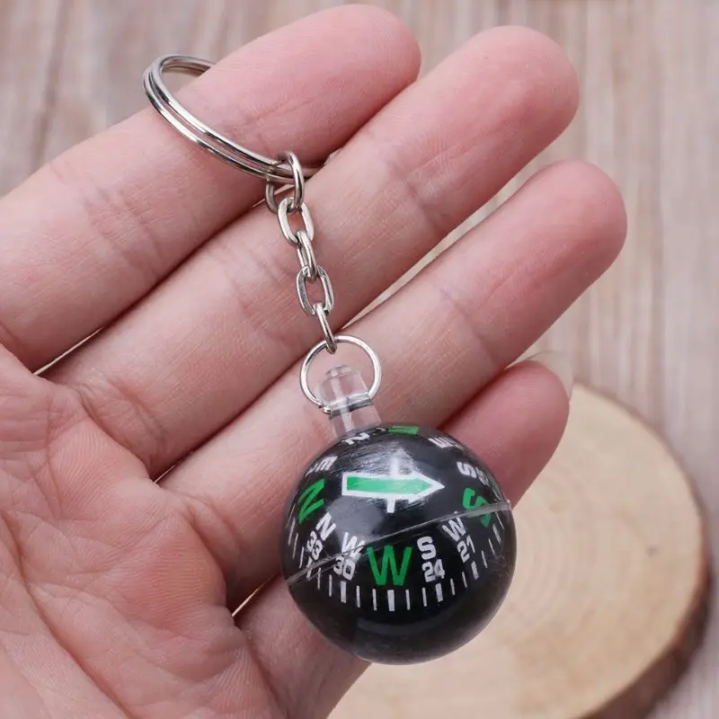 Survival Compass Portable Button Shape Small Mini Survival Compasses for Outdoor Camping Hiking North Navigation 1PC 20mm