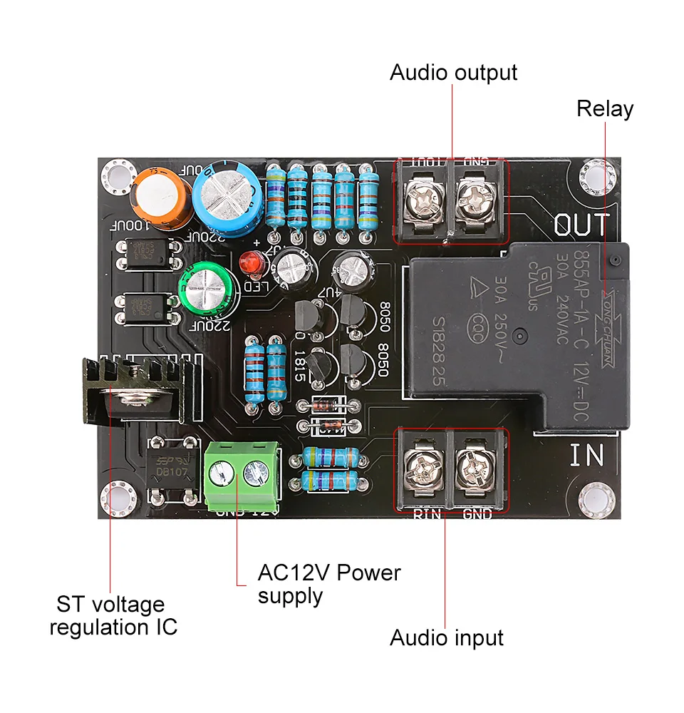 AIYIMA 900 Вт моно независимая Защитная панель динамика 30A реле высокой мощности Защитная плата для HIFI усилителя DIY