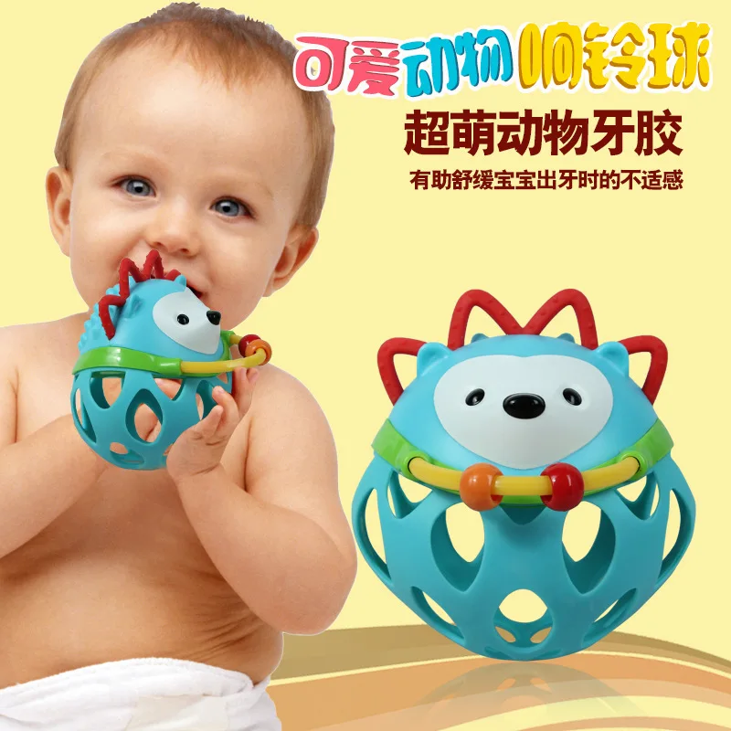 Погремушка для новорожденного ребенка, безопасный Мягкий прорезыватель, Колокольчик для раннего развития, игрушки для прорезывания зубов для малышей 0-12 месяцев - Цвет: dragonfly