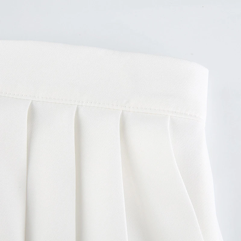 Women’s Pleated Mini Skirt – Elastic Waist Short Skirts